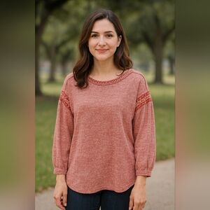 Storia‎ Trendy Boho Native Western Country Sweater Womens Size Large